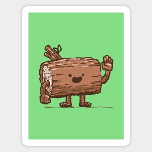 The Friendly Log Sticker